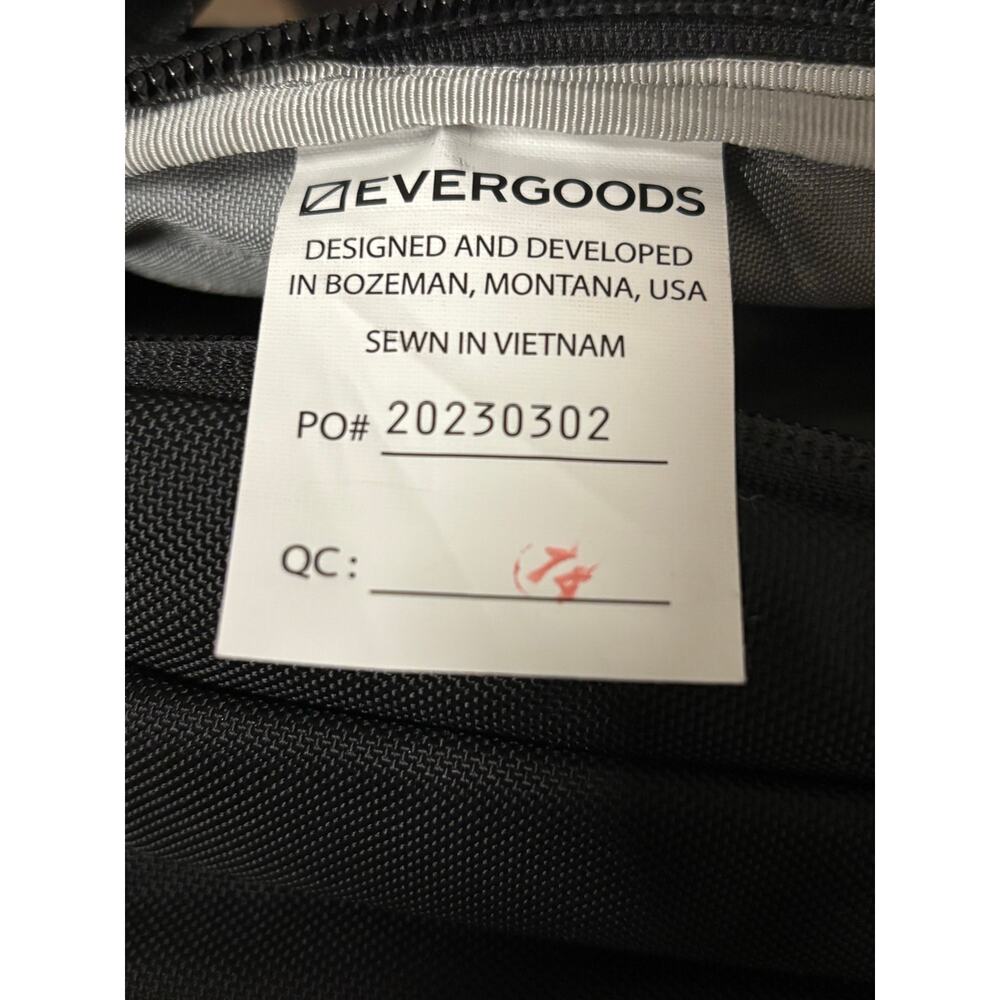 Evergoods CPL24 24L Civic Panel Loader Black EDC Travel Laptop Backpack - Picture 12 of 15